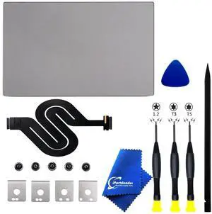 iPartsleader A1534 Trackpad Replacement for MacBook (Retina,12-inch,2016-2017) Force Touch Touchpad with Cable EMC 2991/3099 821-00507-A (Not fit to 2015) (Space Grey)