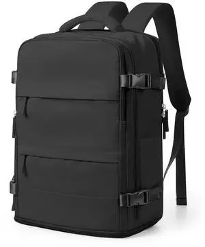 bergsalz Black Travel Backpack For Women Men Carry On Backpack For Traveling On Airplanes Personal Item Travel Bag Laptop Work backpacks