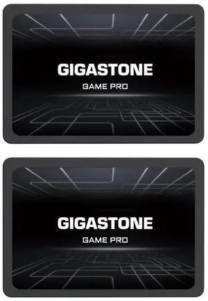 Gigastone SATA SSD 128GB (2-Pack) 2.5 inch SSD 510MB/s Upgrade Laptop PC Memory and Storage PS4 HDD Replacement 2.5" Internal Solid State Hard Drives SATA III SLC Cache 3D NAND Game Pro Performance