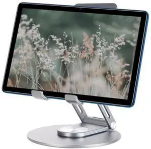 DOOGEE 2024 Latest Tablet Stand, 360 Rotating Base, Compatible with Tablets up to 11 inches