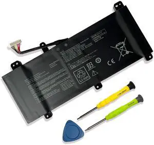 Mobik C41N1731 Battery Replace for ASUS ROG Strix Scar II GL704 GL704GW GL704GV GL704GM Series Laptop Battery 15.4V 66Wh/4335mAh