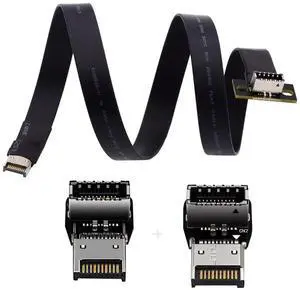 chenyang CY Front Panel Header USB 3.1 Male to Female Type-E Motherboard Extension Data Cable 50cm