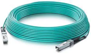 10Gtek 10G SFP+ AOC Cable - 10GbE SFP+ to SFP+ Active Optical Fiber Cable, OM3 MMF Direct-Attach Fiber Assemblies with SFP+ connectors for Cisco SFP-10G-AOC10M, Ubiquiti UniFi, Mikrotik, 10-Meter