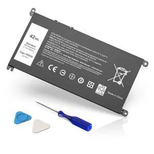 YUERYE 42Wh YRDD6 Battery Replacement for Dell Inspiron 15 3000 Series 3582 3583 3584 3593 3501 inspiron 15 5000 Series 5582 5584 5593 5594 5598 5585 14 3493 5481 5485 5493 7586 Vostro 5481 1VX1H