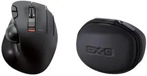 ELECOM 2.4GHz Wireless Thumb-Operated Trackball Mouse & EVA Travel Case (M-XT3DRBK & BMA-XT2BK)