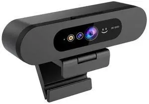 MOERTEK 2K QHD Webcam with Windows Hello Facial Recognition, 4MP Computer Camera with Noise-reducing Mic, Privacy Cover, 92° FOV Laptop Webcam for Video Conferencing, Live Streaming, Online Learning