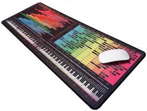 Instrument Frequency EQ Cheat Sheet Mousepad  80×30cm (31.5"x11.8") & 35×25cm (13.8"x9.8")  Studio Desk Mat for Music Producers, DJs & Engineers  LED Version Available