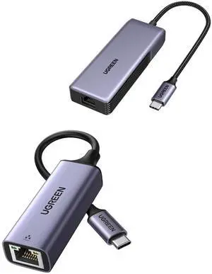 UGREEN Ethernet Adapter Bundle with 5Gb USB C to Ethernet Adapter