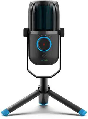 JLab Talk USB Microphone, USB-C Output, Cardioid, Omnidirectional, Stereo or Bidirectional, 96k Sample Rate, 20Hz, 20kHz Frequency Response, Volume, Gain Control, Quick Mute, Plug & Play