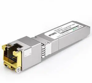 10G SFP+ to RJ-45 Transceiver, 1.25/2.5/5/10G-T Copper SFP+ CAT6a Module, Auto-Negotiation, Up to 30m, for Cisco SFP-10G-T-S, Ubiquiti UniFi UF-RJ45-10G, Meraki, TP-Link, Mikrotik, Netgear and More