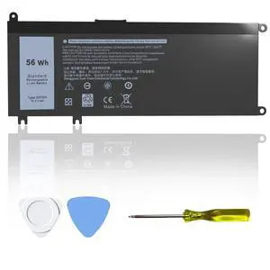33YDH 56Wh Replacement Laptop Battery for Dell Inspiron 17 7000 7773 7778 7779 7786 15 7577 3579 3779 5587 7588 G3 G7 G5 Latitude 3779 3579 3380 3490 3580 5587 3590 7588 PVHT1 P30E P30E001 81PF3 99NF2