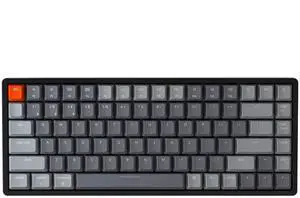Keychron K2 Wireless Mechanical Keyboard, 75% Layout 84 Key Bluetooth/USB-C Wired Compact RGB Backlit Anti Ghosting/N-Key Rollover, Gateron G Pro Brown Switch Aluminum Frame for Mac Windows, Version 2