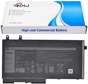 R8D7N Laptop Battery for Dell Latitude 5400 5410 5500 5510 5511 Precision 3540 M3540 3550 Inspiron 7590 7591 7791 2-in-1 Series 0R8D7N 1V1XF 4GVMP H82T6 RF7WM 9JRYT X77XY C5GV2 W8GMW 0W8GMW 11.4V 51Wh