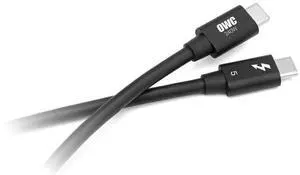 OWC 0.8M Thunderbolt 5 (USB-C) Cable,up to 80Gb/s of bi-Directional Data Speed, up to 120Gb/s for Higher Display Bandwidth, 240W