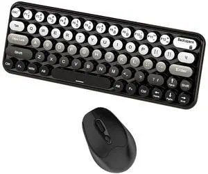 Bluetooth Keyboard and Mouse Set,Keyboard and Mouse Wireless Combo,3 DPI Adjustable Cordless USB Keyboard and Mouse,2.4 GHz Wireless USB Receiver,Comfortable Natural Typing,Compatible with PC,Laptop
