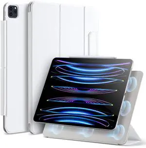ESR Rebound Magnetic Case Compatible with iPad Pro 11 Inch (2022/2021/2020, 4th/3rd/2nd Gen), Convenient Magnetic Attachment, Full Pencil 2 Support, Auto Sleep/Wake, Easy to Clean, Brilliant White