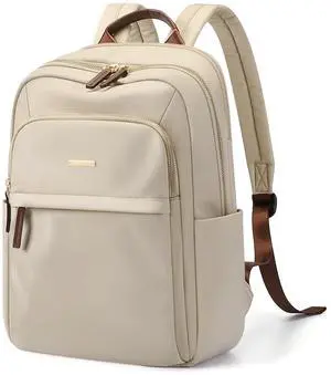 GOLF QUALITY Laptop Backpack for Women Travel Work Commute Casual Daypack Backpack Purse Computer Bags Fit 14 Inch Notebook (Apricot)