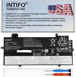 INTIFO 57Wh L20C4P71 Laptop Battery Compatible with Lenovo ThinkPad X1 Carbon 9th 10th Gen X1 Yoga 6th 7th Gen Series L20D4P71 L20L4P71 L20M4P71 SB10T83217 SB10T83216 5B10W13974 5B10W13973 5B10W13972