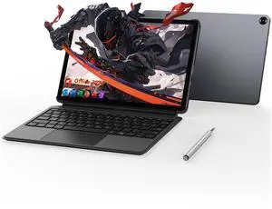AE86 10.1" Windows 11 Pro Tablet 12GB RAM 256GB SSD, Intel Core m3 Processor (up to 3.4 GHz), HD Touchscreen, BT5.0 WiFi 5, Type-C, Micro HDMI, Dual Webcams, Space Gray (Bundled Keyboard and Stylus)