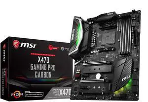 MSI Performance Gaming AMD X470 Ryzen 2 AM4 DDR4 Onboard Graphics SLI ATX Motherboard (X470 Gaming PRO Carbon)
