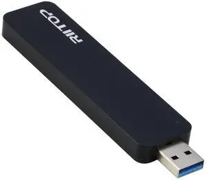 M.2 to USB Enclosure, RIITOP M2 SSD to USB 3.1 (Type-A) Reader with Case Compatible with Both NVMe (PCI-e) & NGFF B+M Key (SATA) SSD [Upgraded]