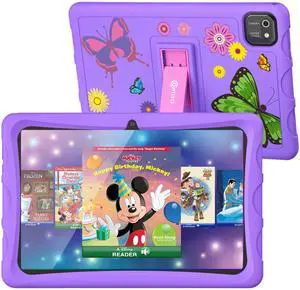 Contixo 10" Kids Tablet - K103 Android Learning Tablet with Exclusive 80 Disney Storybooks (Value $350), 32GB Storage, WiFi, Parental Controls & Kid-Proof Case - Purple (Girls)