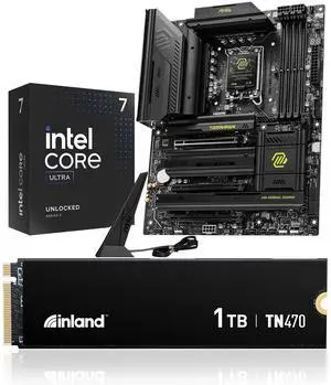 INLAND 3-in-1 Combo: Intel Core Ultra 7 265K Processor+Msi MAG Z890 Tomahawk WiFi Motherboard 1tb TN470 M.2 SSD