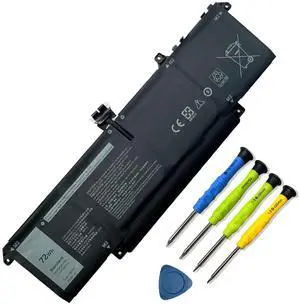 Mobik 72Wh P83V9 4-Cell Laptop Battery Replacement for Dell Precision 5470 5480 5490 Series P154G P154G001 P154G002 CDTT2 YXP8T 41CP8/61/60 15.4V 4442mAh