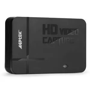 AGPTEK HD Game Capture Video Capture 1080P HDMI/AV Recorder Xbox 360&One/ PS3 PS4,Support Mic in with Both HDMI and AV Input