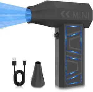 Electric Air Duster, Compressed Air Duster-105000RPM Super Power Cordless Air Duster, Powerful Rechargeable Durable Air Blower with 4-Gear Dust Blower for Computer, Keyboard, Outdoor, House and Car