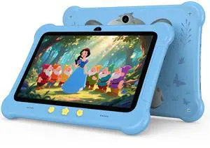 Kids Tablet 7 inch Android Tablets, 6GB RAM 32GB ROM (TF Expansion 512GB) WiFi Tablet Supports SIM Card, Shockproof Case, Dual Camera, Parental Control, Kids App PreInstalled, Great Gift for Children