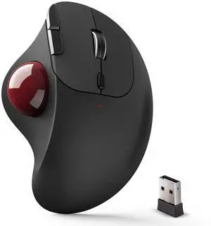 ECHTPower Trackball Mouse, Easy Thumb Control Ball Mouse, Precision and Smooth Tracking, Wireless Mouse Support 3 Device Connection(2.4G or BT), Rollerball Mouse for PC/Laptop/Mac/Windows