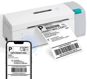 KAYSION SK45 Bluetooth Thermal Shipping Label Printer,Shipping Labels,Wireless 4x6 Thermal Shipping Label Printer Bluetooth Compatible with Android