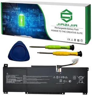 JIAZIJIA BTY-M491 Laptop Battery Replacement for MSI Prestige 14 A11SB Series Notebook White Connector 11.4V 52.4Wh 4600mAh
