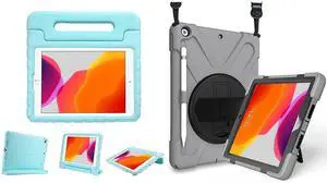 ProCase iPad 10.2 Kids Case Bundle with Rugged Heavy Duty Cover for 10.2" iPad 8th Gen 2020 / 7th Gen 2019