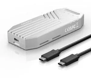 MAIWO 40Gbps M.2 PCIe NVMe SSD Enclosure USB4 ASM2464PD Chipset Built-in Fan Aluminum Tool Free 8TB Capacity, Support Thunderbolt3/4 USB4/3.0/2.0 (K1695F)