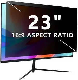 Computer privacy screen 23 inch, Removable 16:9 Aspect Ratio Widescreen Laptop Monitor,Eye Protection Anti Glare Blue Light Slide Mount Tabs Cover Screen Protector for privacy screen filter 23 inch