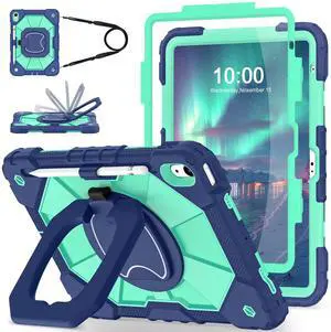 WESOROL Case for iPad (A16) 11th 2025 (11-inch) /iPad 10th Generation 2022(10.9 inch),Military Grade Shockproof Cover for i Pad 11/10 Gen with Rotating Stand Screen Protector Pencil Holder,Navy Mint