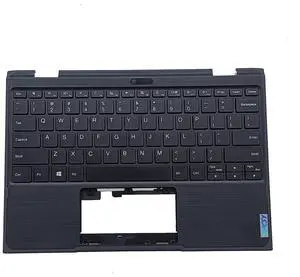 Replacement for Lenovo 300e 2nd Gen Notebook 81M9 Laptop Upper Top Cover Case Palmrest Not-Backlight Keyboard Assembly Part with Camera 5CB0T45087 Black