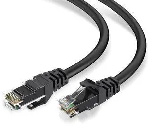LinkNexa Cat 6 Ethernet Cable 100ft, High Speed 10Gbps Network Cable, UTP 24AWG Flexible RJ45 LAN Internet Cable for Computer, Router, Modem, PS4/5, Xbox, Gaming, Black