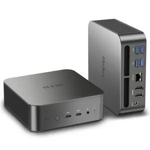 Reatan Alloy 9 Mini Gaming PC AMD Ryzen 9 7940HS(up to 5.2GHz) 32GB DDR5 1TB SSD 5600 MHz RAM, Desktop Mini Computers, Radeon 780M Graphics,Quad Display 2.5Gbps LAN,HDMI 2.1, 8K USB 4.0 Wi-Fi 6E/BT5.3