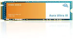 OWC Aura Ultra III 1TB NVMe M.2 2280 PCIe 3.0 Gen 3 Internal Gaming SSD, up to 3400MB/s, for Gaming and Professional uses, Compatible with PS5, Mac, PC, Laptops, Desktops and Servers - OWCS3DN3P2T10