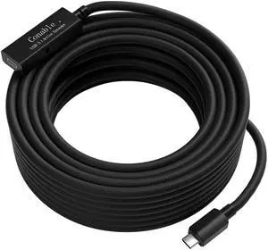 Active USB C Extension Data Cable 25FT, 5Gbps Data Transfer, USB 3.1 Type-C Extender Cord, USB-C Male to Female Cable, Built-in Smart Chip, High Speed-(Data Cable, Not for Charging/Audio/Video Cable)