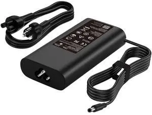 Ryaobwu 130W Laptop Charger 4.5mm Compatible with Dell XPS 15 7590 9530 9550 9560 9570 Compatible with Precision M3800 M2800 5510 5520 5530 5540 HA130PM130 DA130PM130 Laptop Power Supply Cord