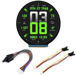 Waveshare ESP32-S3 2.8inch Round Display Development Board, 480×480, 32-bit LX7 Dual-core Processor, Without Touch Function