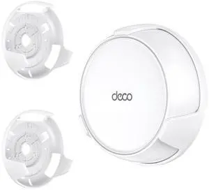 Wall Mount Holder for TP-Link Deco BE23/BE25/BE3600/BE5000 WiFi 7 Mesh Wi-Fi System  Space-Saving Bracket with Hidden Cable Management, Secure & Stylish Design for Home and Office(White, 2-Pack)