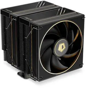 ID-COOLING FROZN A620 GDL Limited Edition Dual-Tower Air CPU Cooler, 6 Heatpipes, Dual 120x120x27mm FDB Fans, Black CPU Cooler with Golden Lines Decorated, Support LGA1851/1700/1200/115X; AMD AM5/AM4