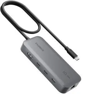 Inateck HDMI Docking Station 4K 60Hz, USB C Video+Data, 100W PD,10 in 1 USB 3.2 Type C Hub, 2 USB 3.0 A, RJ45 Ethernet, 1.6ft Cable, for Windows 7/10/11, Linux, MacOS 10.2, HB2030