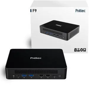 Prittec F9 Mini PC, Intel 13th i7-13620H, 32GB DDR4, 1TB M.2 SSD, Support 8K, Triple Display, HDMI x 1, DP x 1, USB3.2 x 4, USB2.0 x 2, Type-C x 1, WiFi6/BT5.2, 2.5GB LAN x 2, Win11 Pro