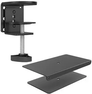 WALI Bundle  2 Items: C-Clamp Base Stand Mounting Accessory and Steel Reinforcement Bracket